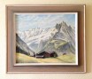 Óleo original sobre Lienzo pintado y firmado por E. Riesen.